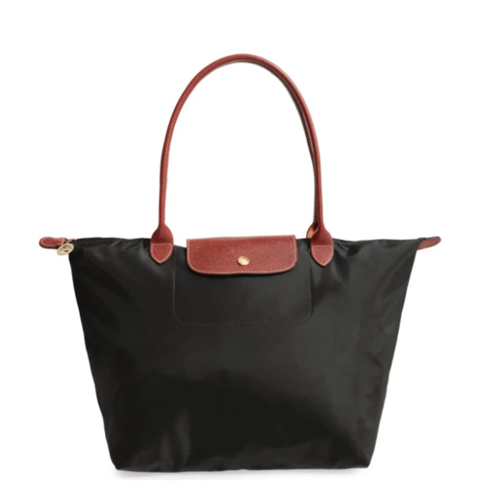 Large Longchamp Le Pliage Tote in Black